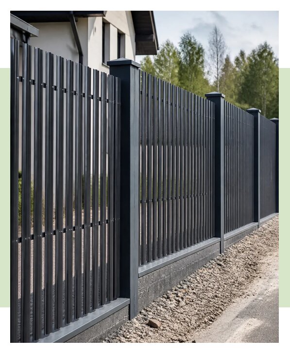 Забор из евроштакетника в Пушкине по цене от 3461 р. | ЗаборЭксеперт-Пшн